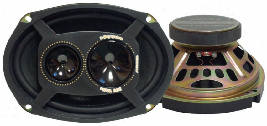 Pyramid 6'' X 9'' 300 Watts Three-way Speakers