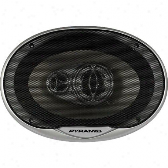 Pyramid 6'' X 9'	 400 Watts Three-way White Injected P.p. Cone Speakers