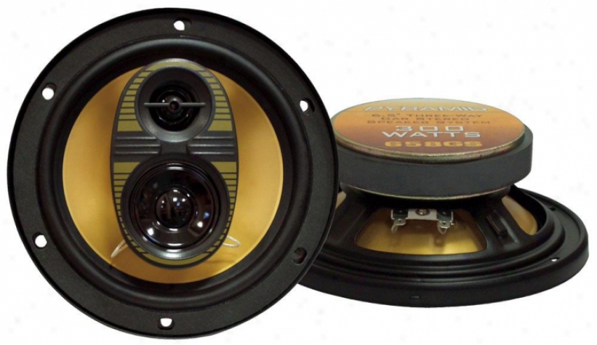 Pyramid 6.5'' 200 Watt sThree-way Speakers