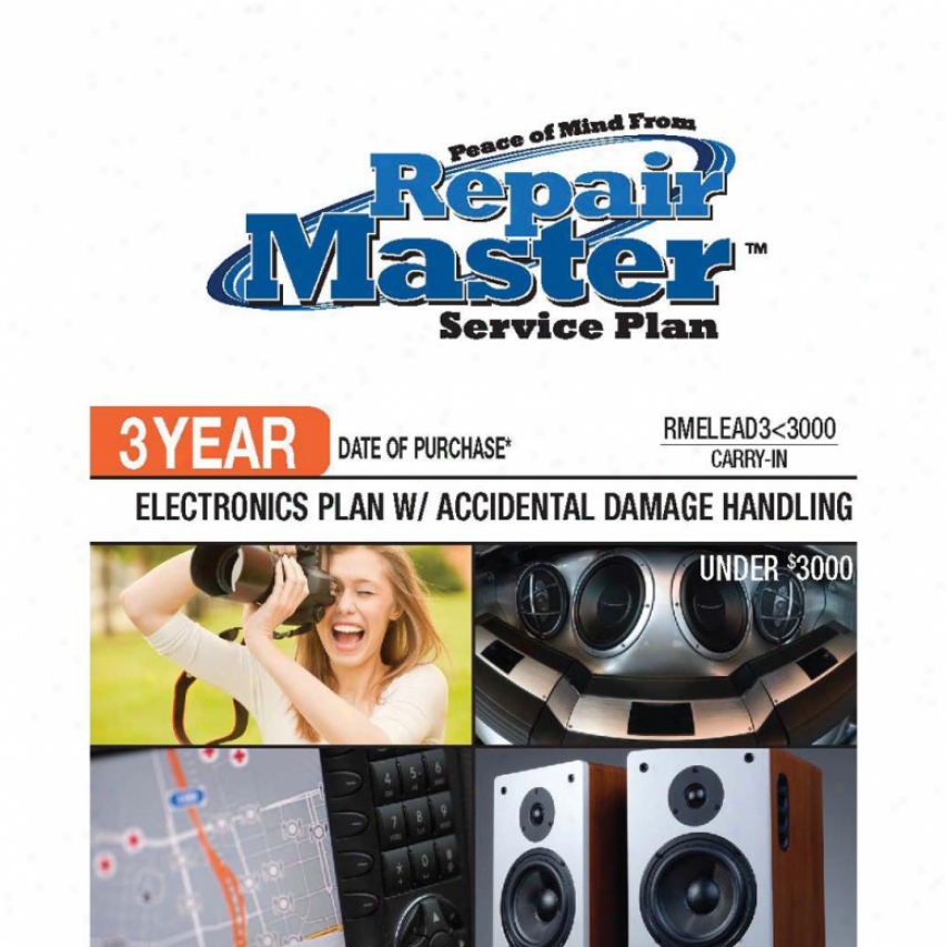Repair Master Rmelead3u3000 3-year Electronics Accidental Damage Plan