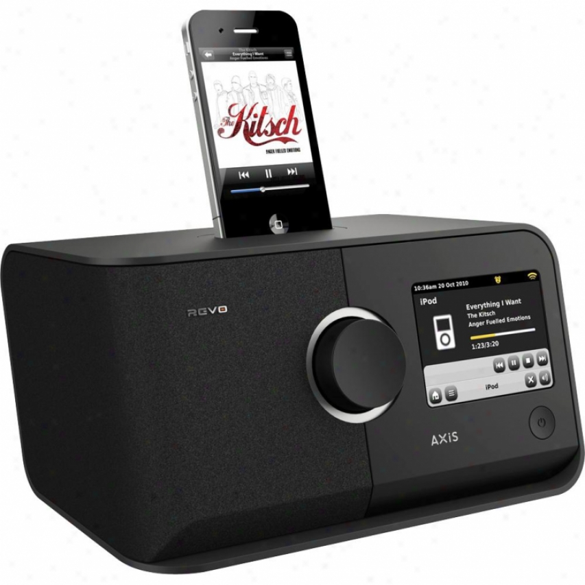 Revo Axis Compact, ?connected? Digital Radio With Touchscreen And Dock For Ipod