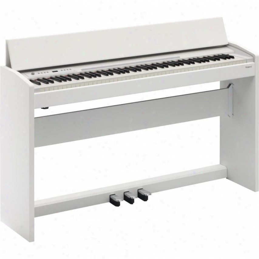 Roland F-120 Supernatural Piano In A Ckntemporary Cabinet - White