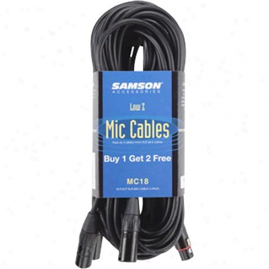Samson Audio Mc18 - Xlr Microphone Cable (3-pack)