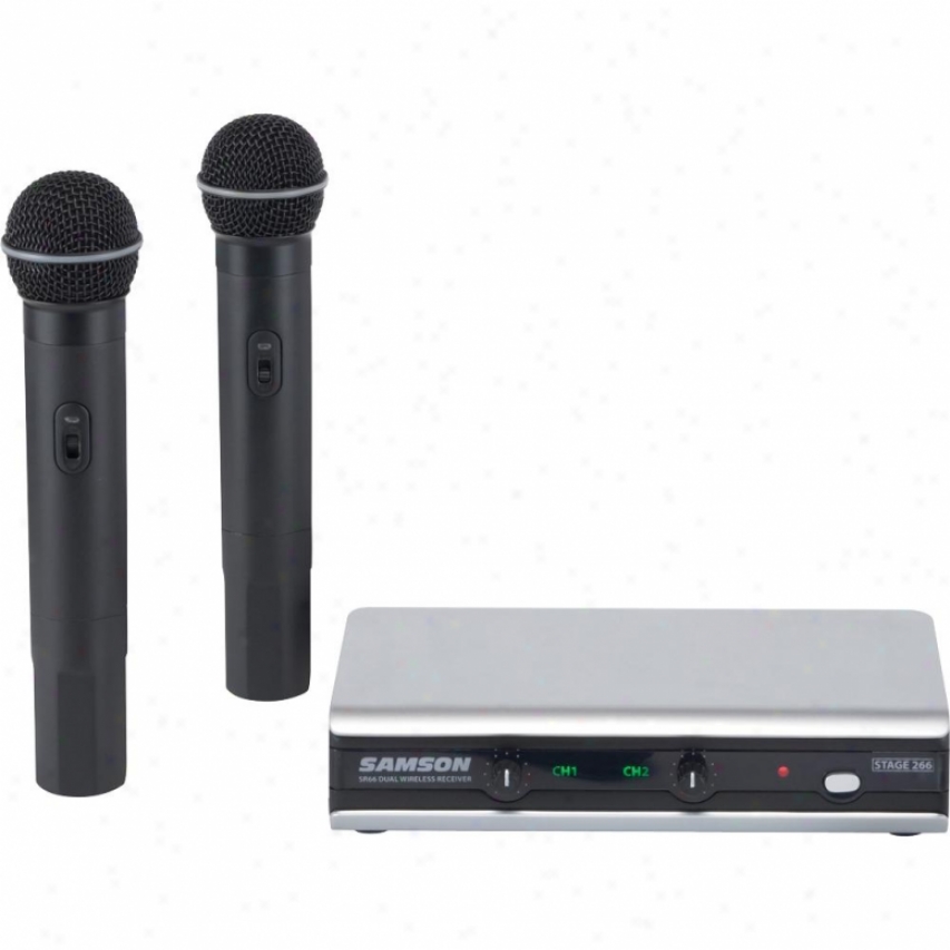 Samson Audio Stage 266 Dual Handheld Vhf Wireless Microphone System