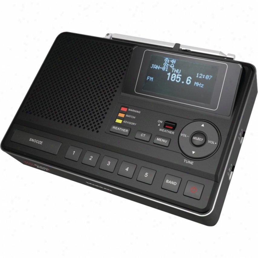 Sangean Cl-100 S.a.m.e. Weather Alert Table Top Radio With Clock
