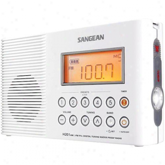 Sangean H201 Am/fm Pll Digital Tuning Shower Radip
