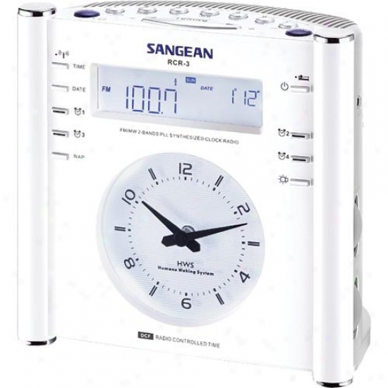 Sangean Rcr-3 Digital Am/fm Atomic Clock Radio