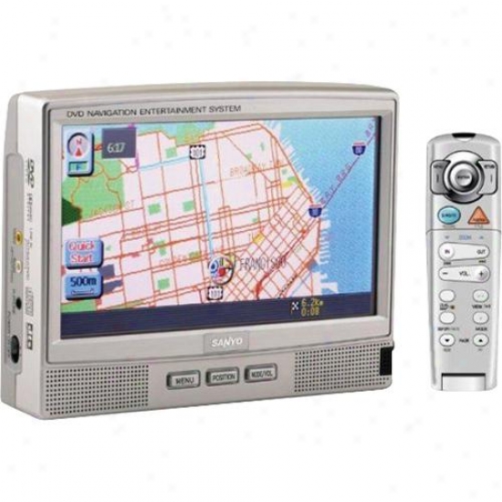 Sanyo Touch Hide Portable Navigation & Dvd Entsrtainment Sysyem