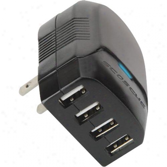 Scoschee Revive Quad 4-port Usb Close Charger For Iphone/ipod/blackberry