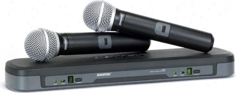 Shure Pg288/pg58 Dual Vocal Microphone Wireless System