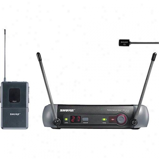 Shure Pgx14-93 Uhf Lavwlier Bodypack Wireless Mic System