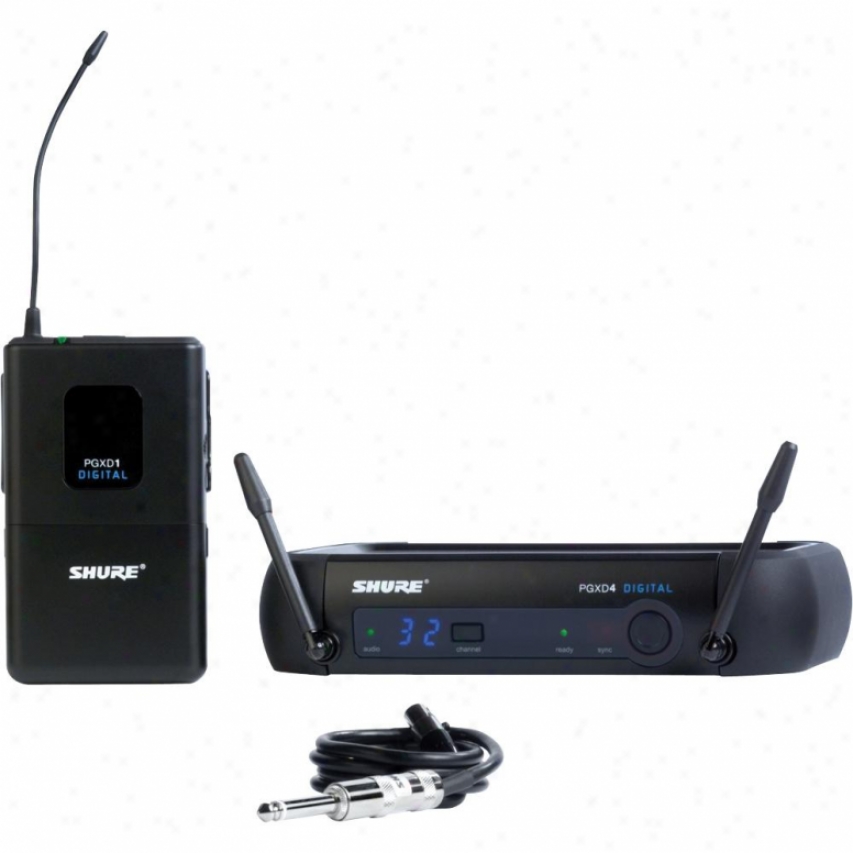 Shure Pgxd14 Pgx Series Bodypack Digital Wireless System For Guitar/bass