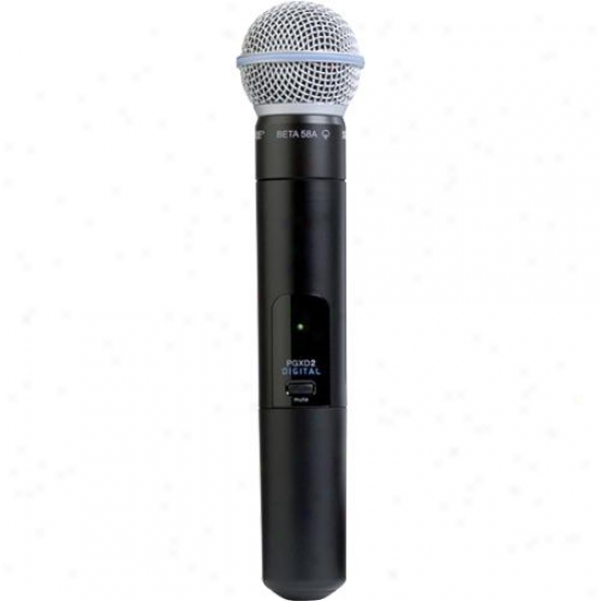 Shure Pgxd2/beta58 Handheld Transmitter With Beta 58a Microphone