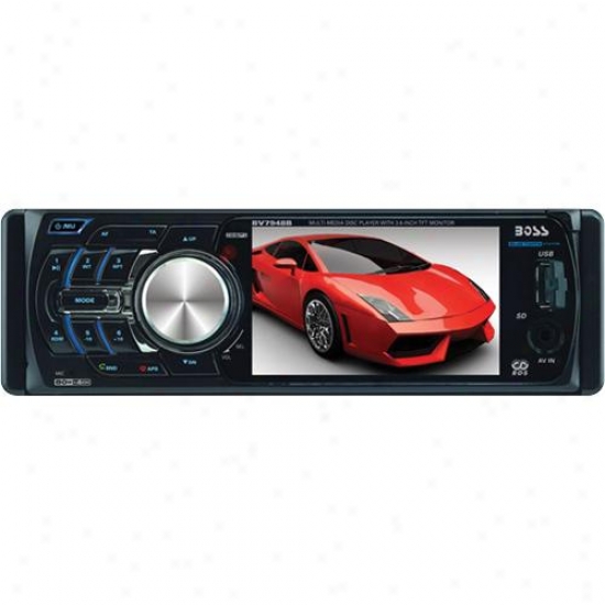 Single-din Car 3.6" Widescreen Tft Monitor Am/fm Receiver