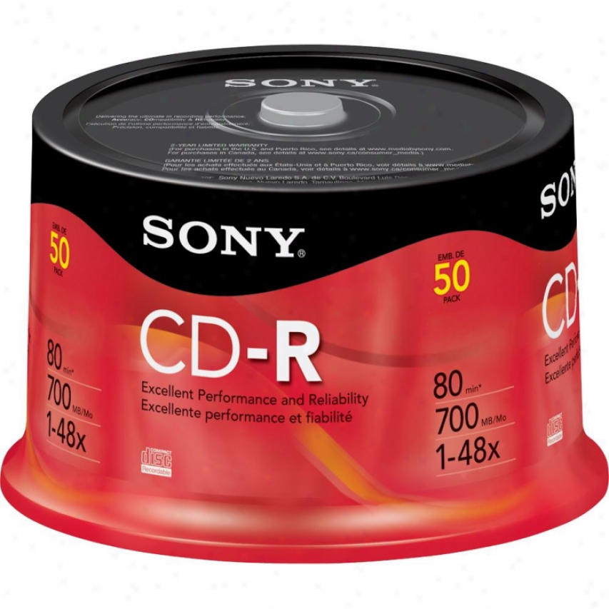 Sony 50-pack Sony Cdr80 50cdq80rs