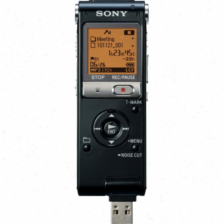 Sony Icd-ux512 2gb Digital Voice Recorder - Black