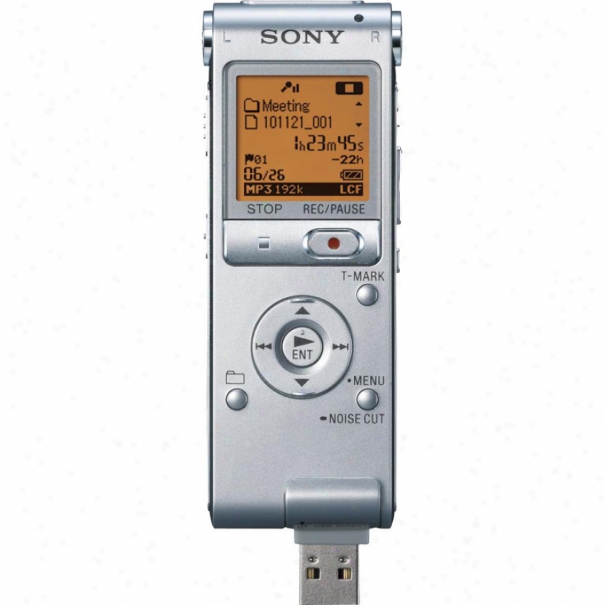 Sony Icd-ux512 2gb Digital Voice Recorder - Silver