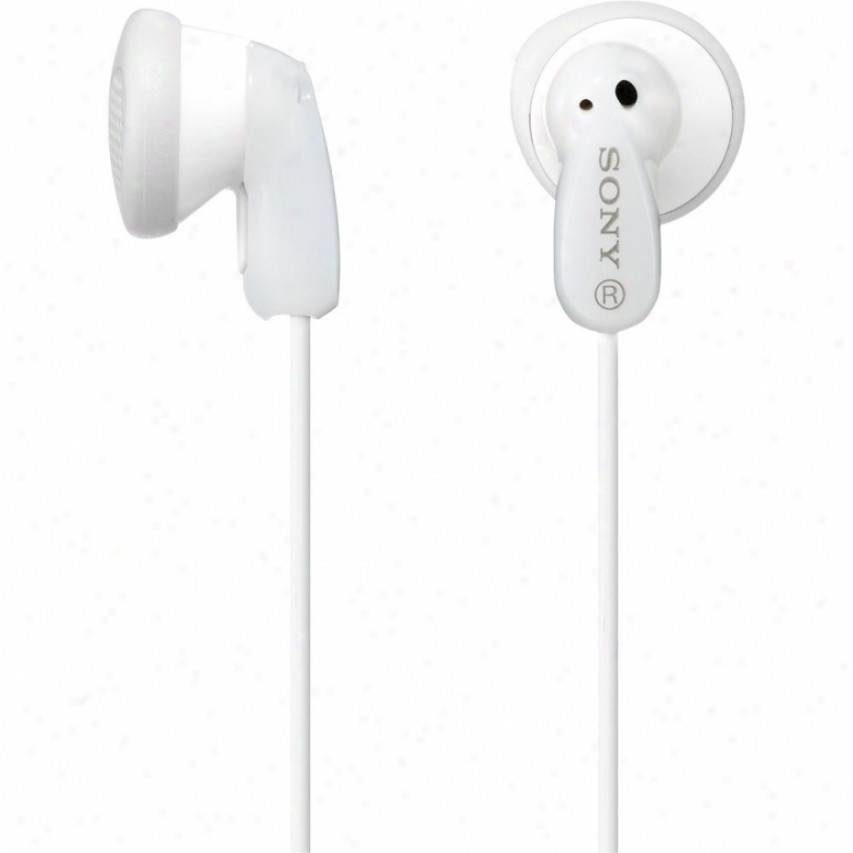 Sony Mdr-e9lp Ear Bud Style Headphones - White