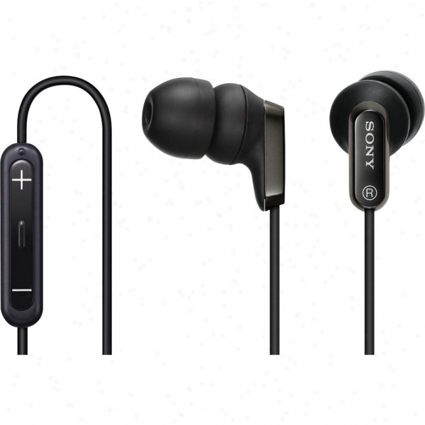 Sony Mdrex38ipbk Ipod Compatible Earbuds - Black