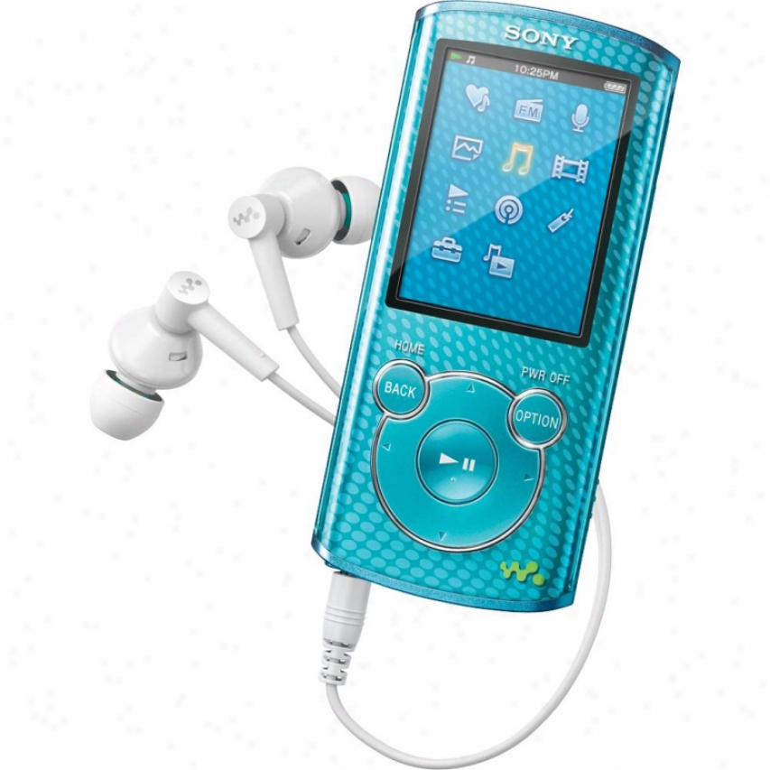 Sony Nwz-e464 8gb E Series Walkman&reg; Video Mp3 Player Blue