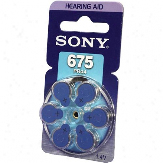 Sonny Pr675 Zinc Air Battery Dial Multipack - 6-pack