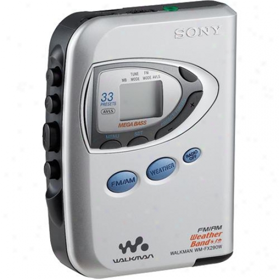 Sony Wm-fx290w Fm / Am / Weather Band Walkman&reg; Stereo Cassette Playe