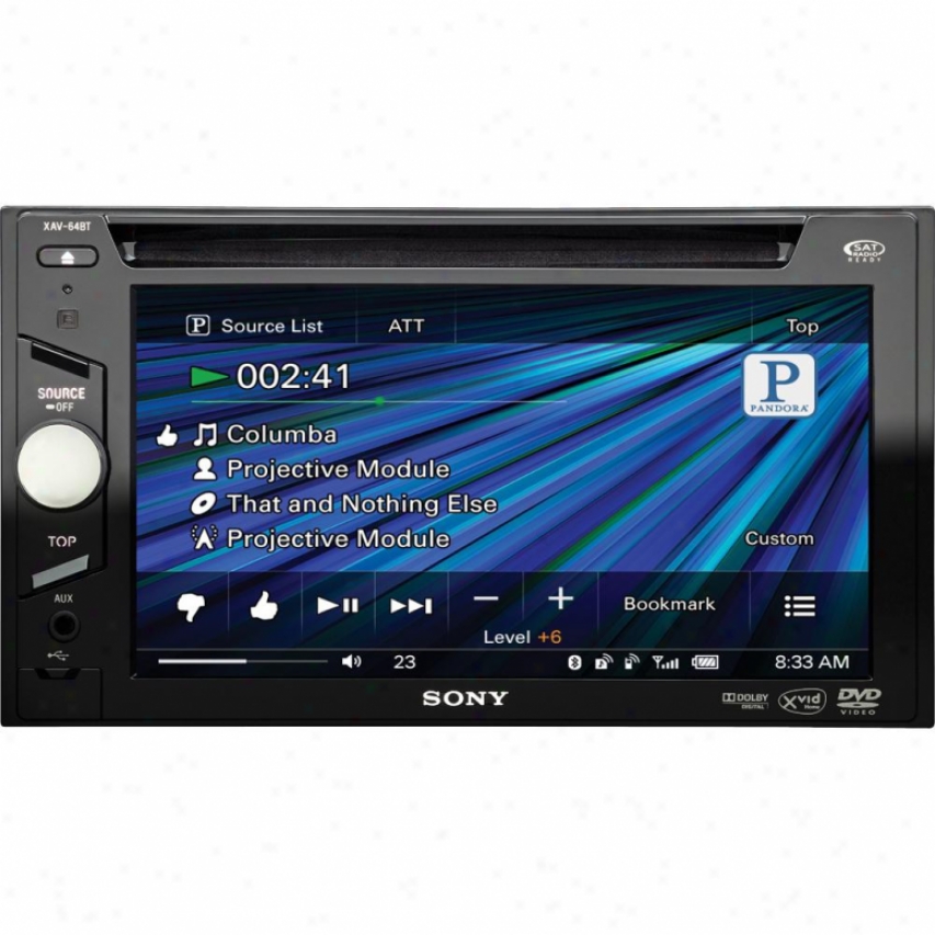 Sony Xav-64bt Vehicle A/v Receiver With Bluetooth