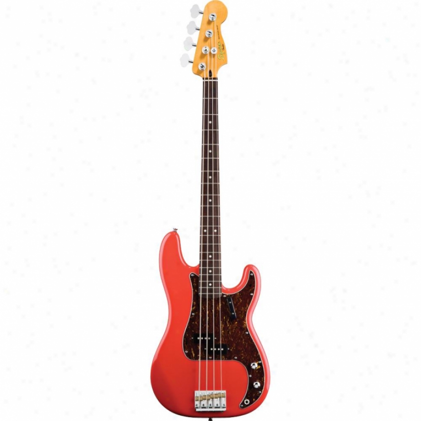 Squier&reg; Calssic Vibe Exactness Bass '60s Guitar - Fiesta Red - 030-3070-540