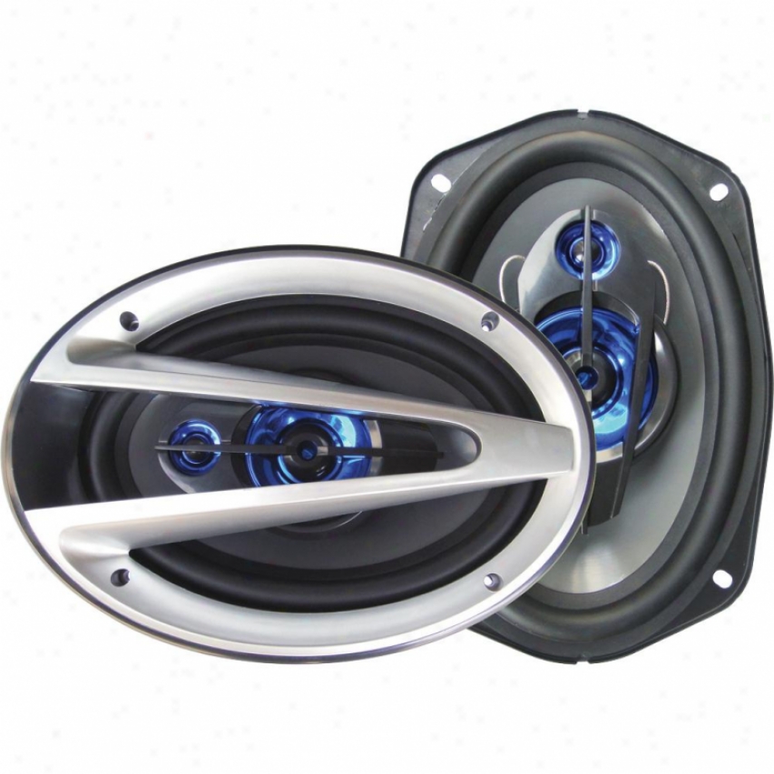 Supersonic 6"x 9" 3-way Coaxial Car Speakers Sc6901