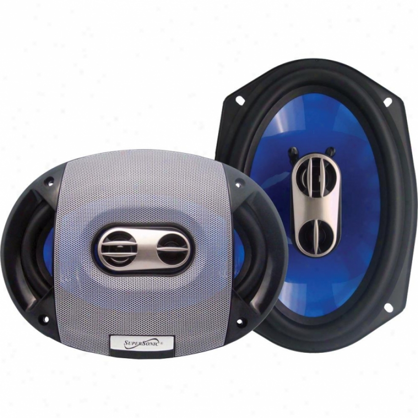 Supersonic 6"x9" 3-way Coaxial Car S0eakers Sc6903