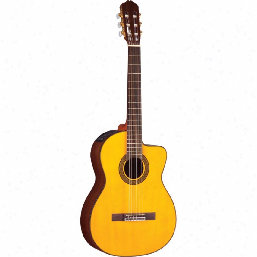 Takamine Open Box Classical Cutaway Acoustic-electric Guitar - Natural - Eg128sc