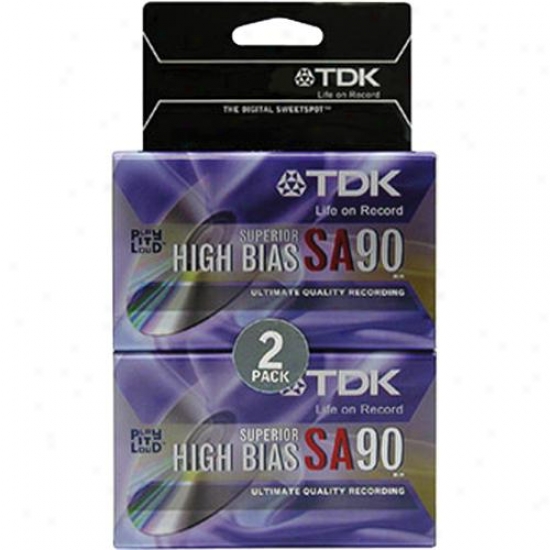 Tdk Sa90 High Bias Tape - 2 Pack