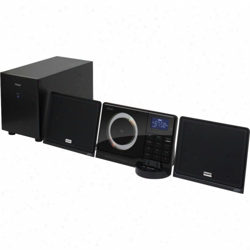 Teac Cd Sound System With Ipod Curtail Flat Speakers And Subwoofer