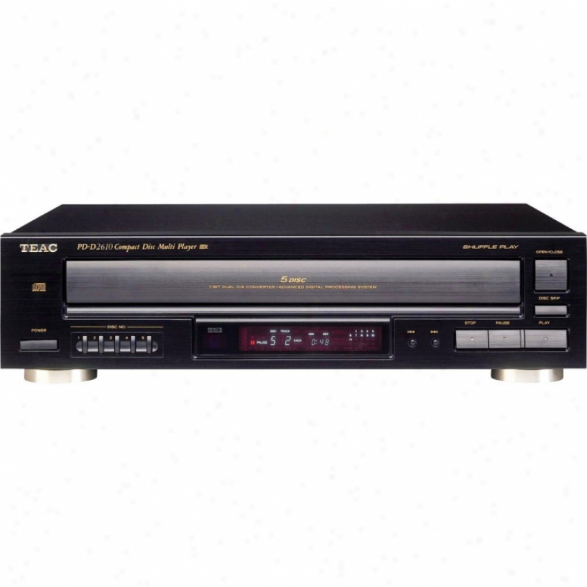 Teac Pd-d2610 5 Cd Player/change With Remote - Refurbished