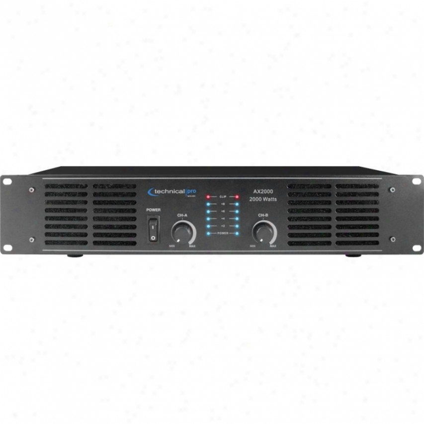 Technical Pro 2000 Watt Peak Power Amplifier Ax2000