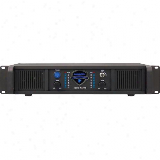 Technical Pro Lz-4200 Professional Stereo Power Amplifier - 2u Rack Mount