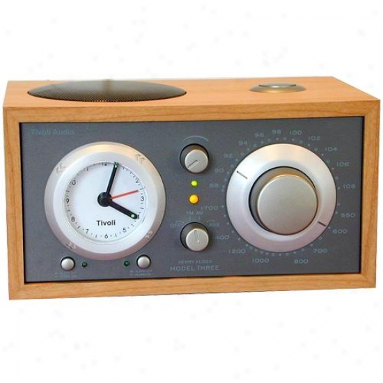 Tivoli Audio M3tpe Model 3 Clock Radio ( Cherry / Metallic Taupe )