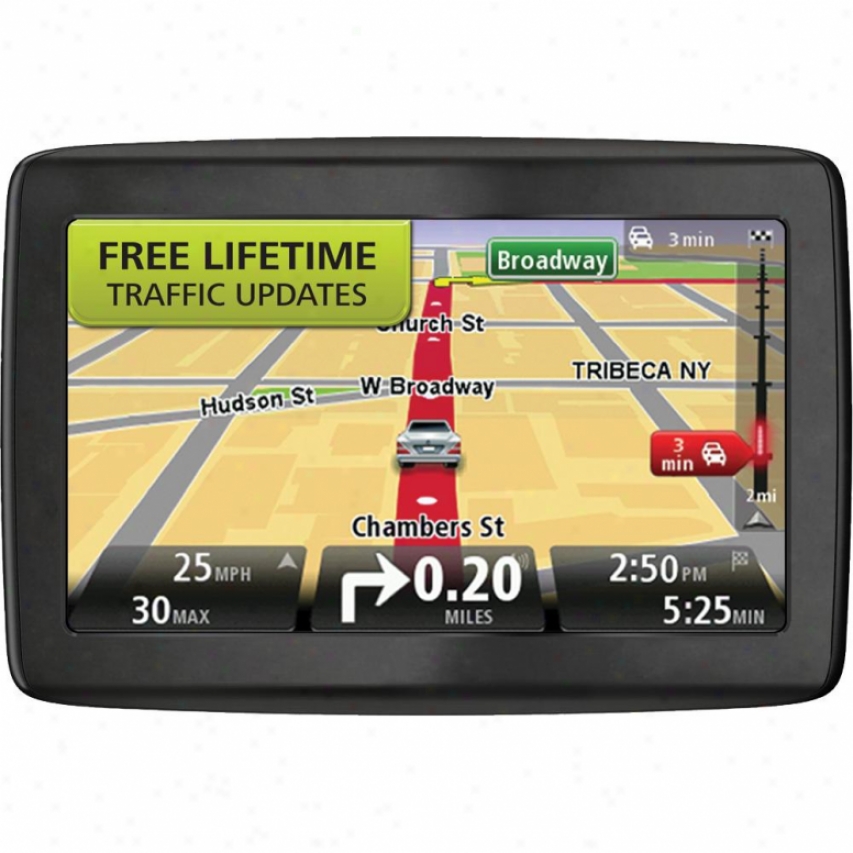 Tomtom Via 1405 4.3" Gps Navigation System With Lifetime Traffic Updates