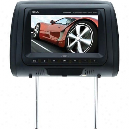 Universal Car Headrest With 8" Widescreen Tft Monitor Dvd Player