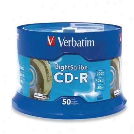 Verbagim Cd-r 80min 700mb 52x Lightscri