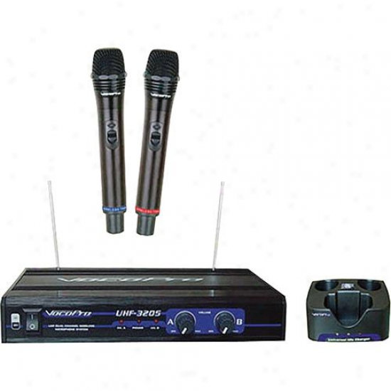 Vocopro 6 Dual Channel Wireless Microphone System Uhf32205-6