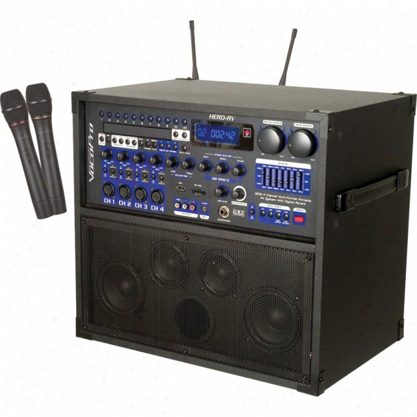 Vocopro Hero-rv 120-watt 4-channel Multi-format Portable Pa System