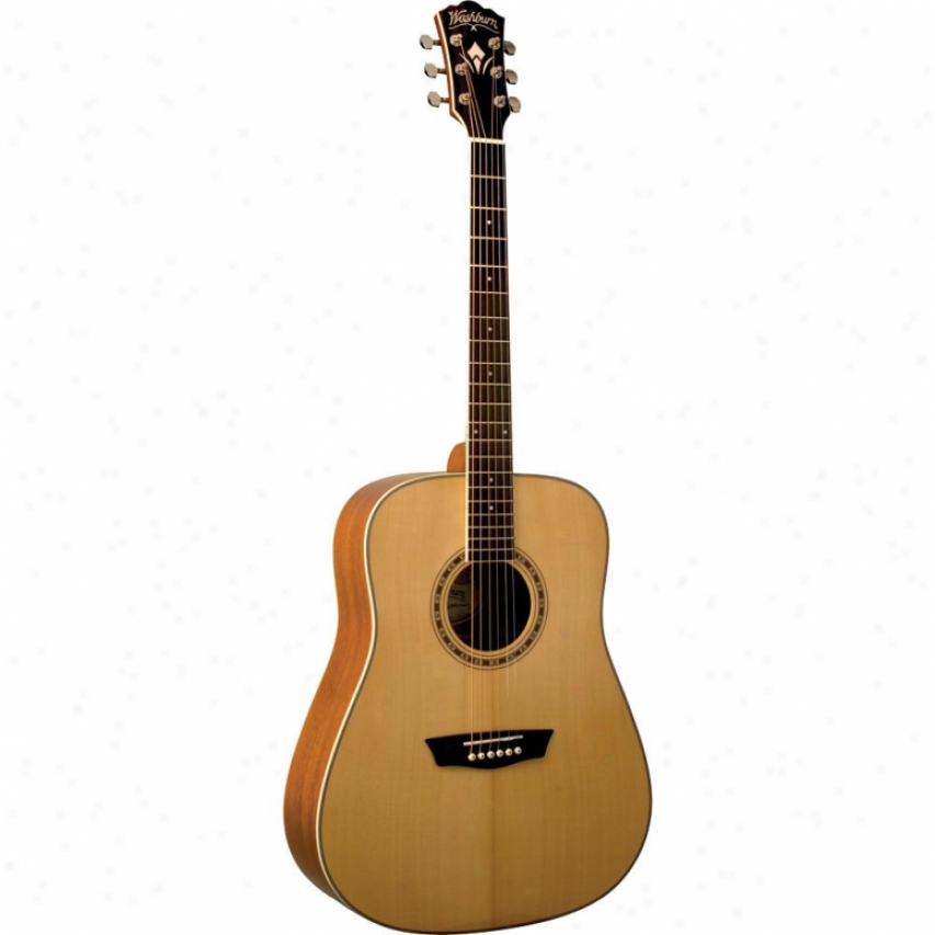 Washburn Open Box Wd10s Dreadnaught cAoustic Guitar - Natural