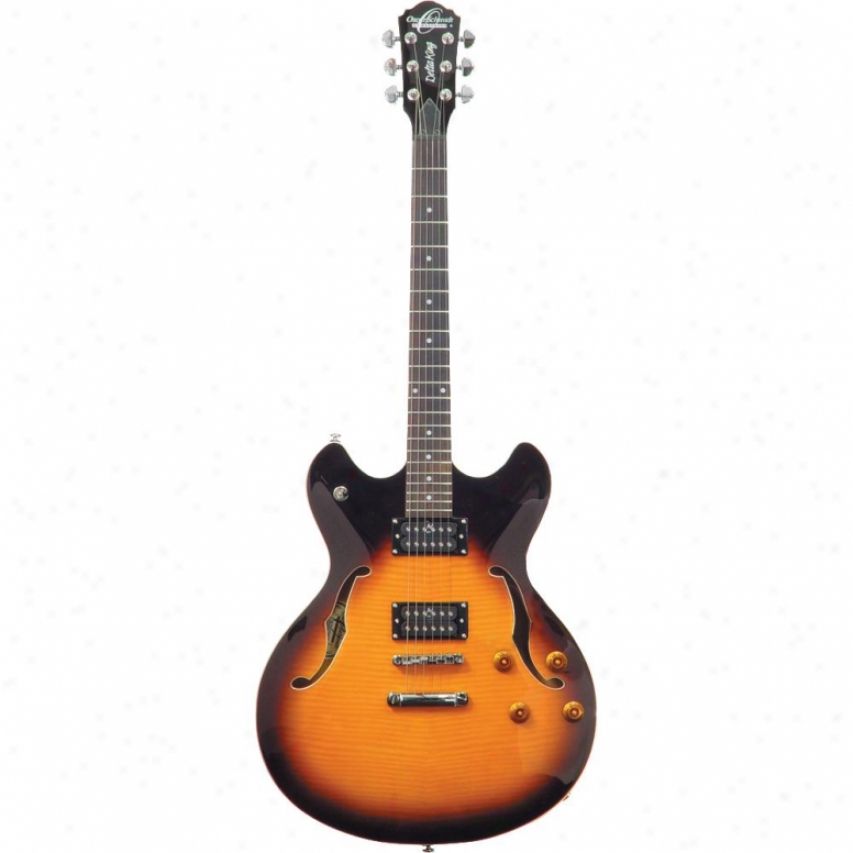 Washburn Oscar Schmidt Oe30 Semi-hollow Body Electric Guitar - Tobacco Sunburst