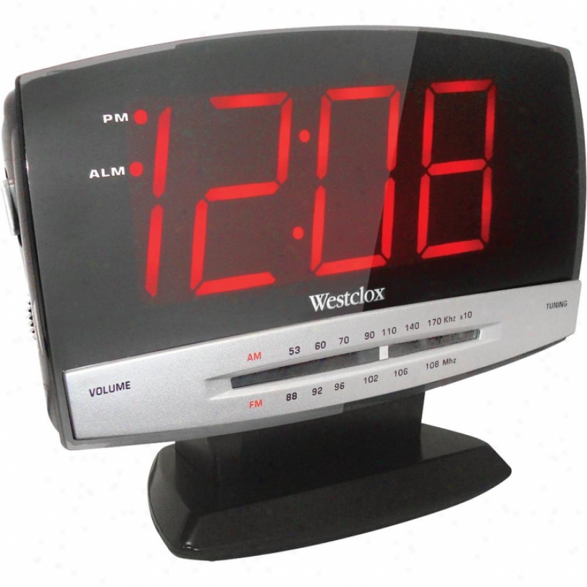 Westclox Large Screen Alarm Clock Radio 80187