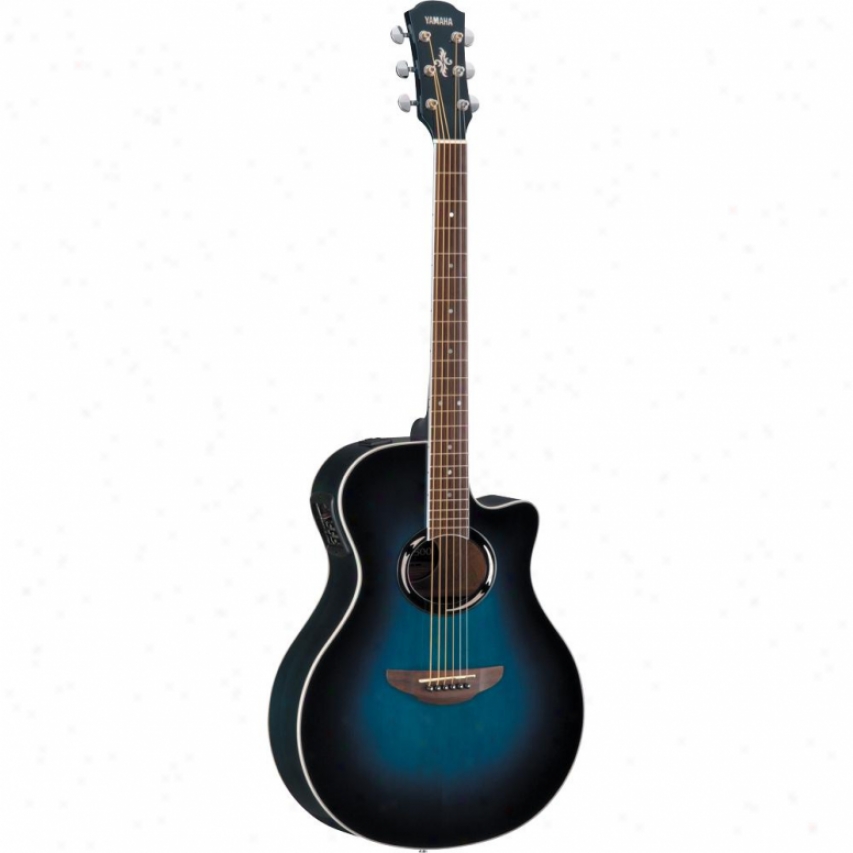 Yamaha Apx500ii Obb Thinline Body Acoustic/electric Guitar - Oriental Blue Burst