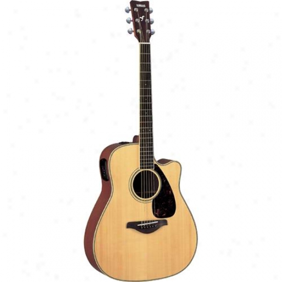 Yamaha Fgx720sca Acoustic Electric Guuitar Fg Series Cutaway - Natural Finish