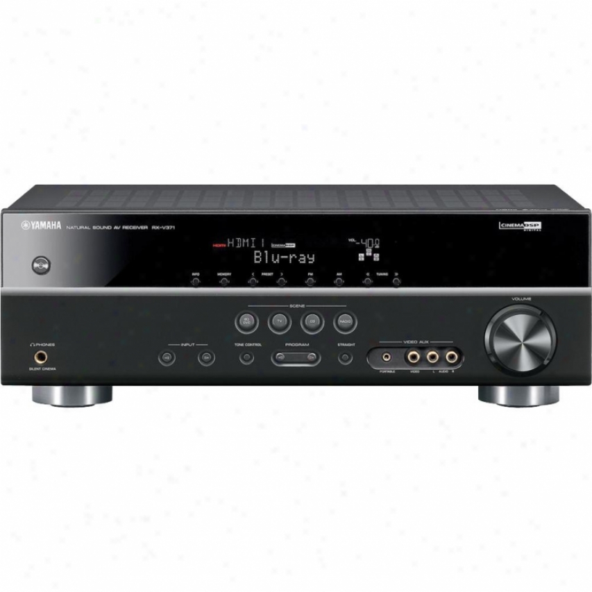 Yamaha Open Box Rx-v371 5.1-channel Home Theater Receiver - Black