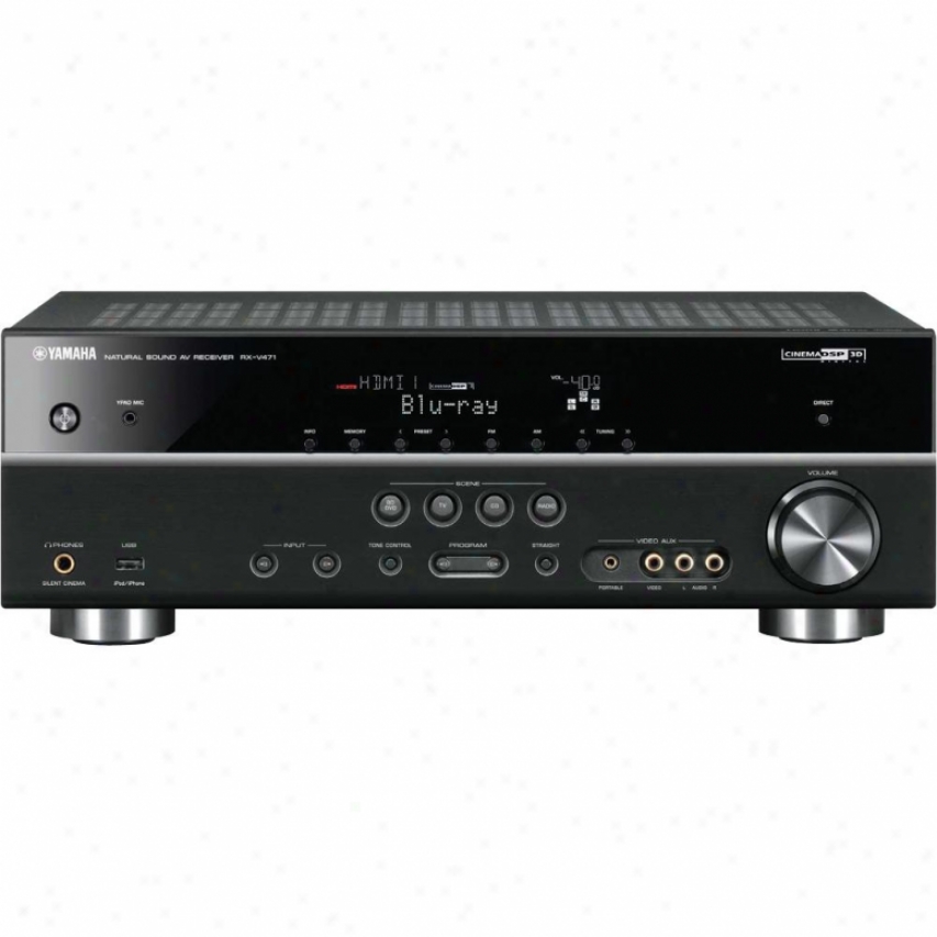 Yamaha Open Box Rx-v471 5.1-channel Home Theater Receiver - Black