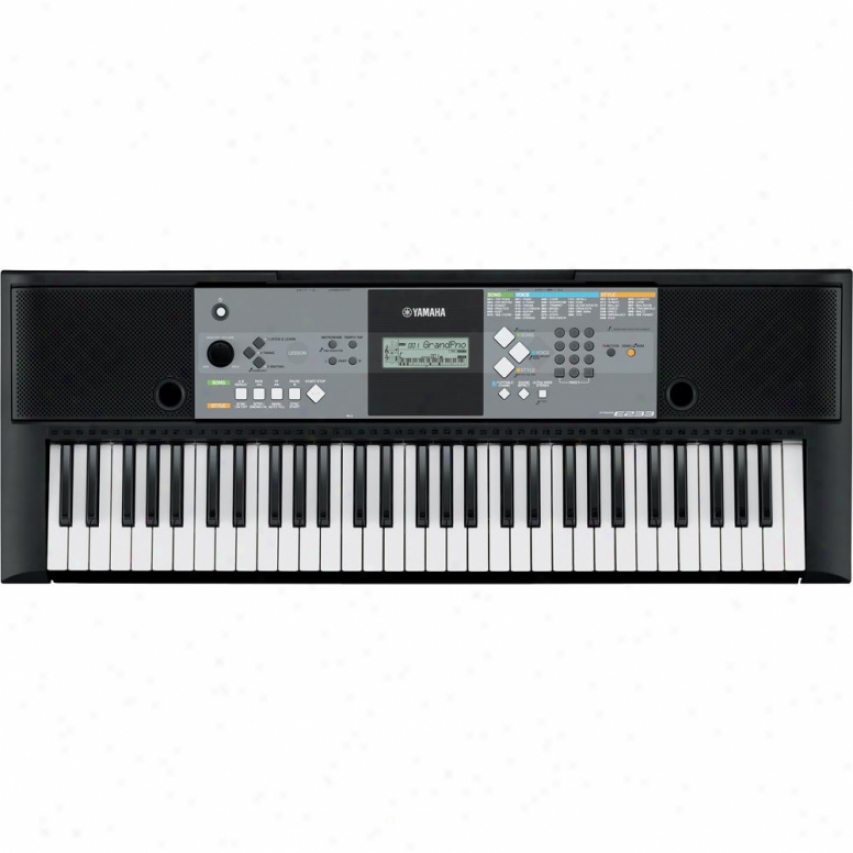 Yamaha Psr-e233 61-key Keyboard W/ 385 Natural Sound Voices - Black